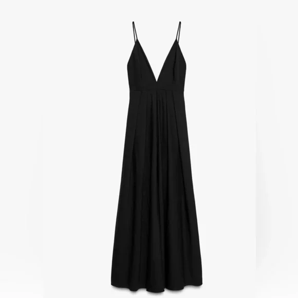Zara Black Strappy Maxi Dress - Picture 5 of 10